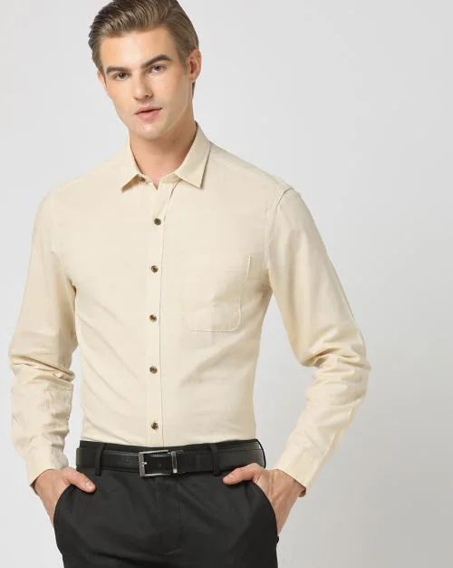 Men Slim Fit Cotton Shirt