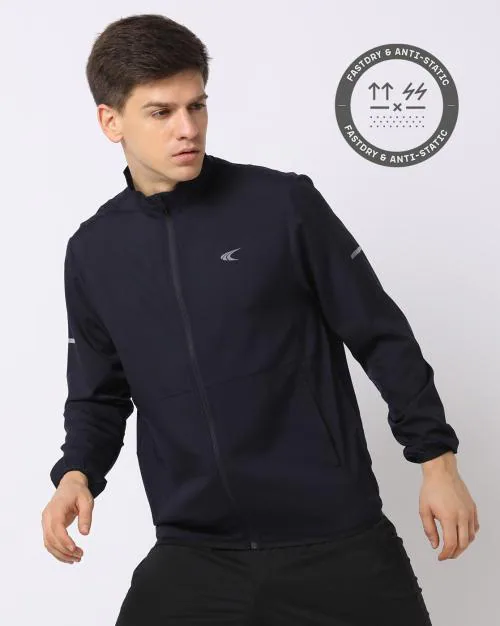 Zip-Front Track Jacket