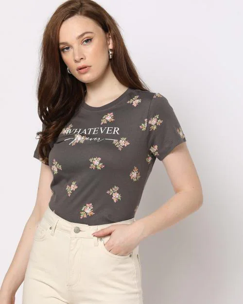 Printed Crew-Neck T-Shirt