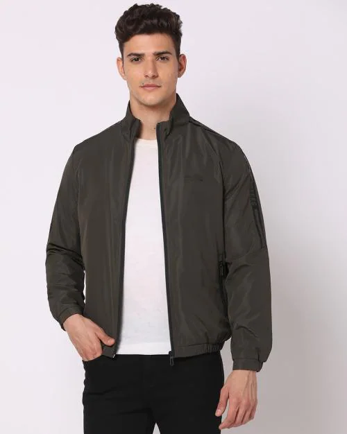 Slim Fit Bomber Jacket