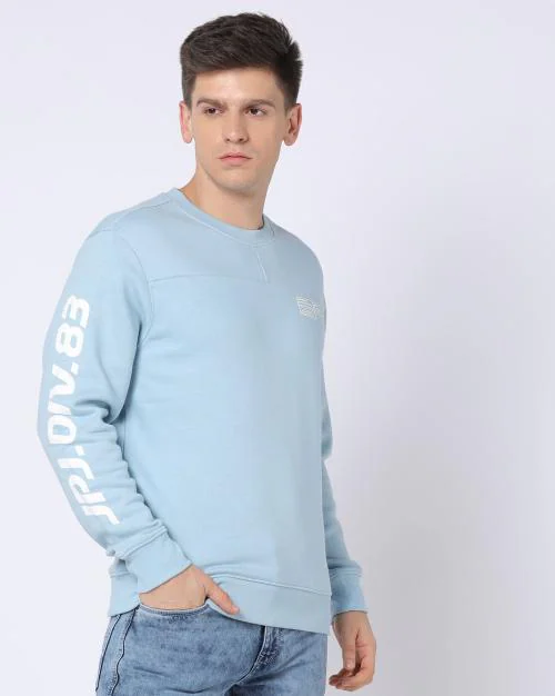 Crew-Neck Slim Fit Sweatshirt