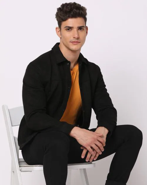 Men Slim Fit Trucker Jacket