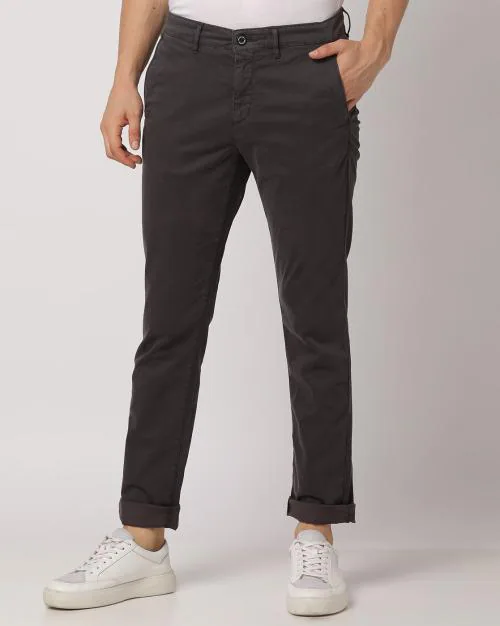 Mid-Rise Skinny Fit Chinos