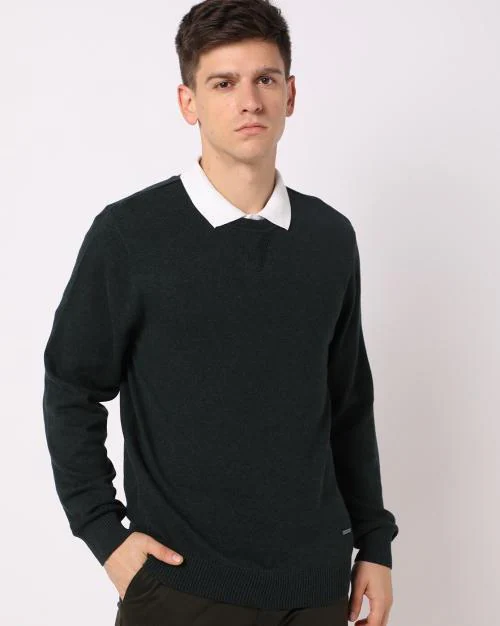 Slim Fit Crew-Neck Pullover