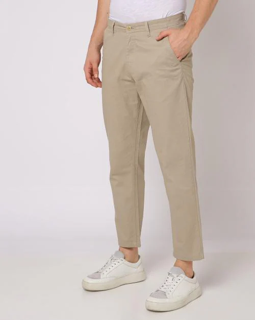 Relaxed Fit Flat-Front Trousers