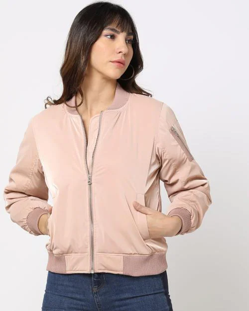 Bomber Jacket with Slip Pockets