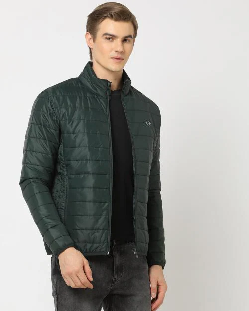 Zip-Front Slim Fit Puffer Jacker
