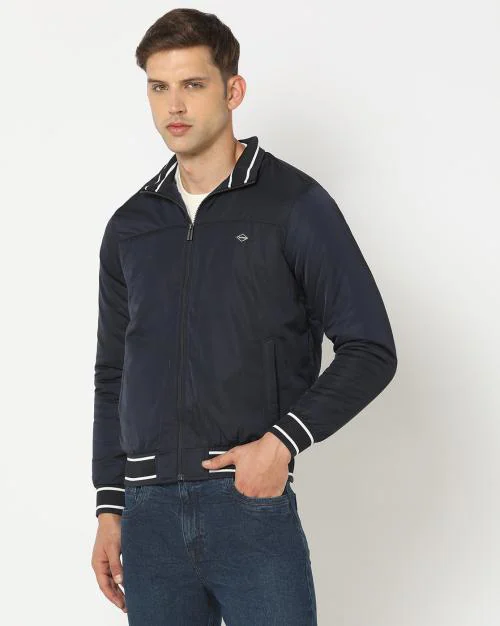 Men Slim Fit Bomber Jacket