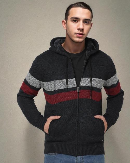 Men Striped Slim Fit Pullover