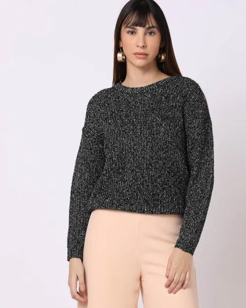 Relaxed Fit Drop-Shoulder Sweater