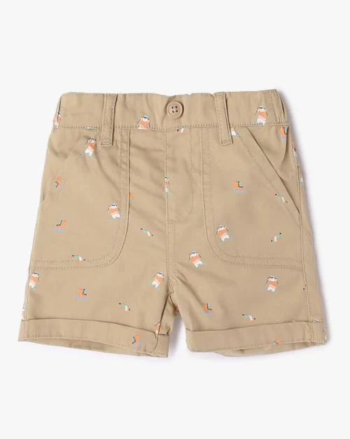 Printed Cotton Shorts