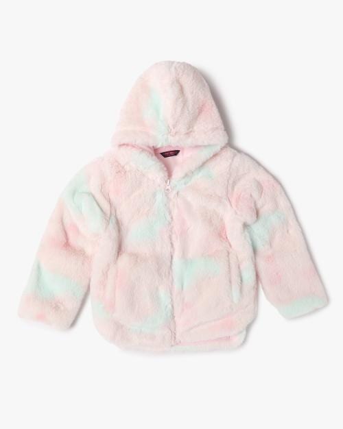 Zip-Front Fur Hoodie