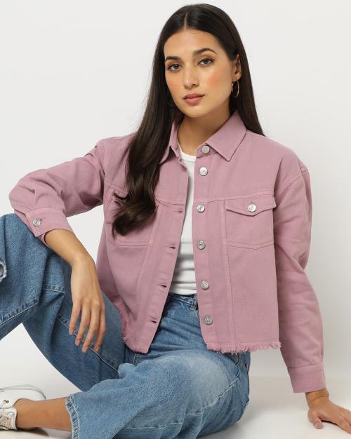 Trucker Jacket with Flap Pockets