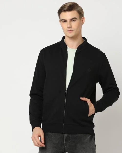 Slim Fit Sweatshirt with Insert Pockets