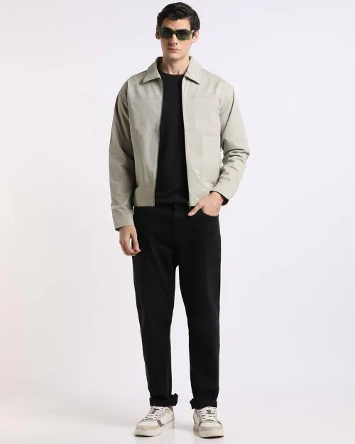 Zip-Front Regular Fit Jacket