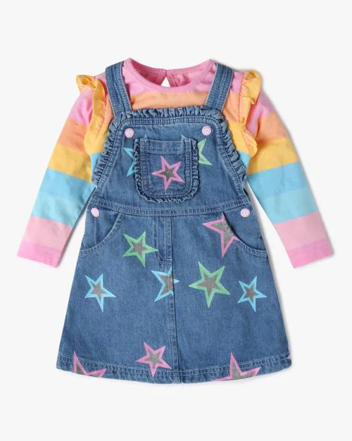 Striped T-Shirt with Dress