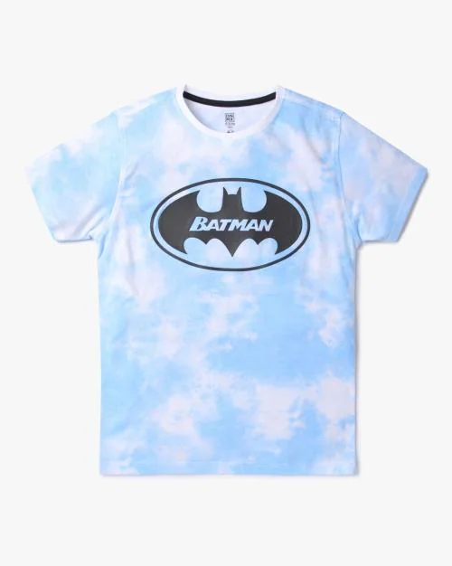 Batman Print Round-Neck T-Shirt