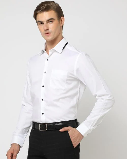 Men Slim Fit Cotton Shirt