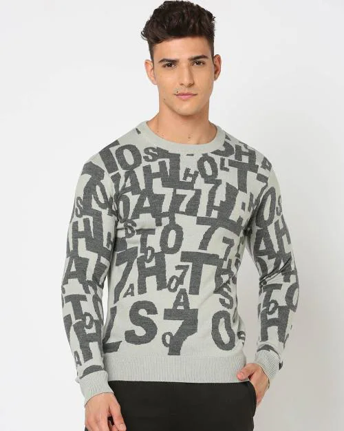 Patterned Regular Fit Sweatshirt