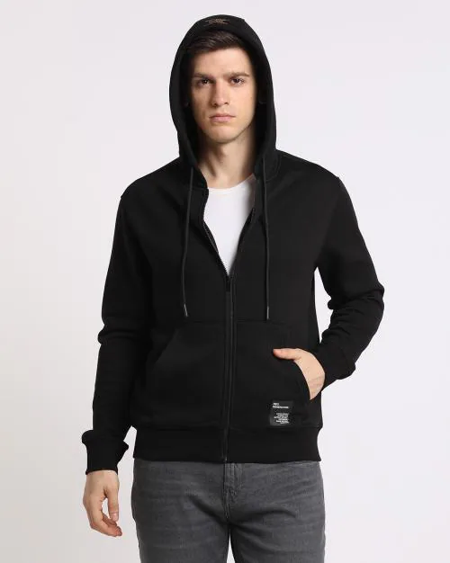Regular Fit Zip-Front Hoodie