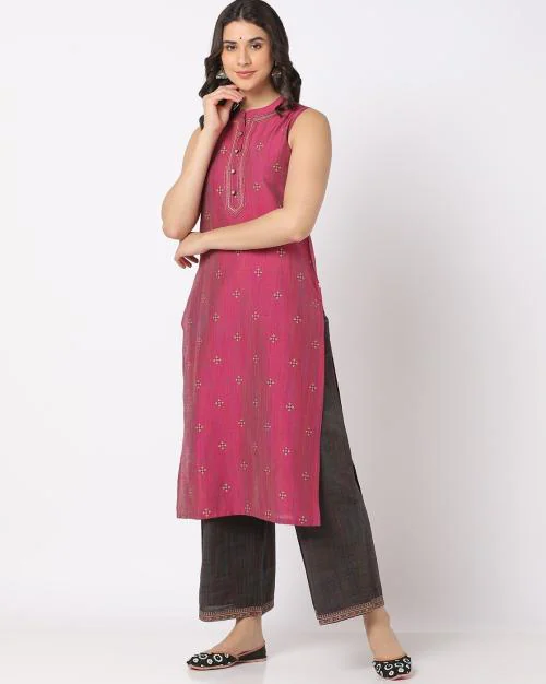 Printed Straight Kurta Suit Set