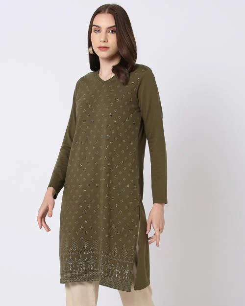 Printed Straight Kurta