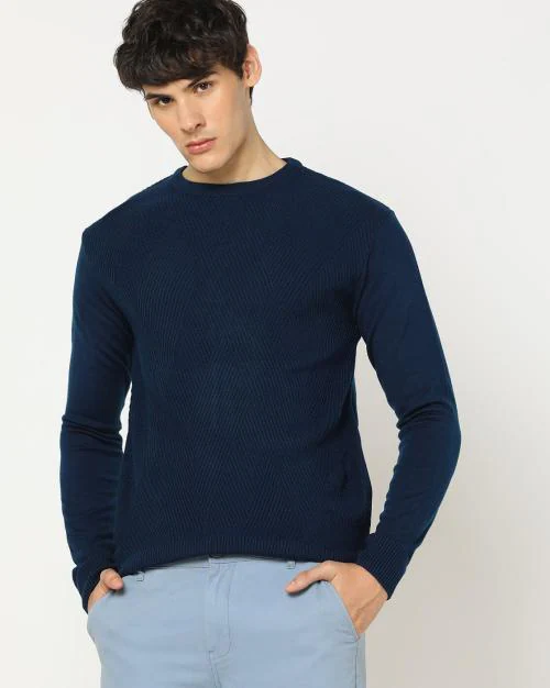 Slip-On Crew-Neck Pullover