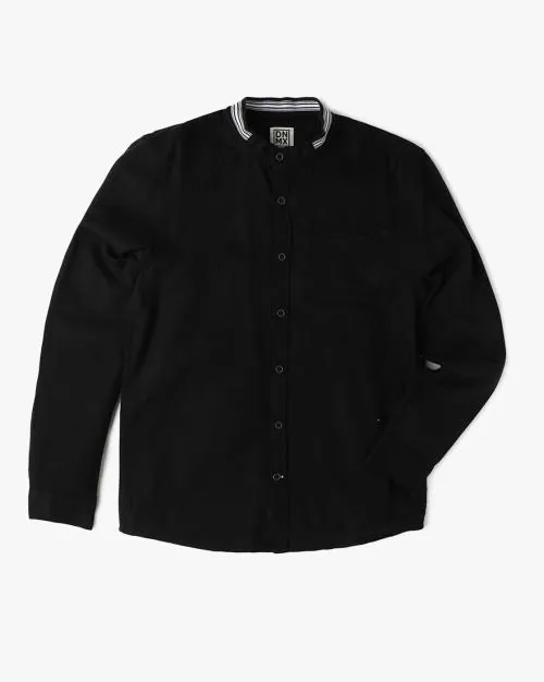 Buy Shirt with Band Collar Online at Best Prices in India JioMart.