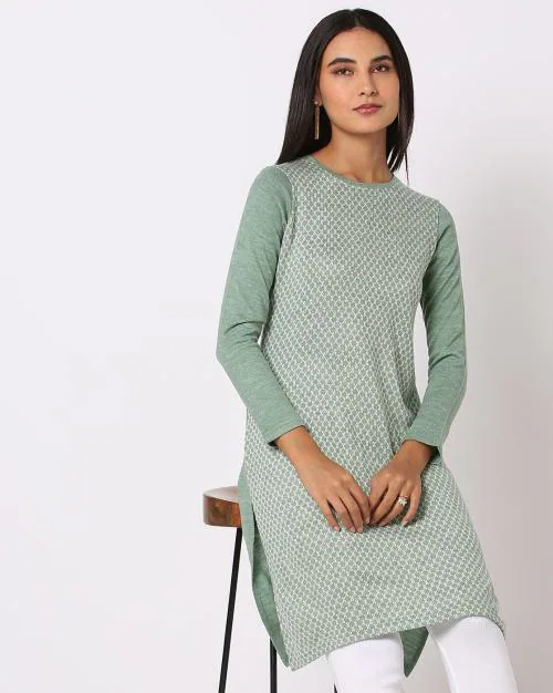 Jacquard Straight Kurta