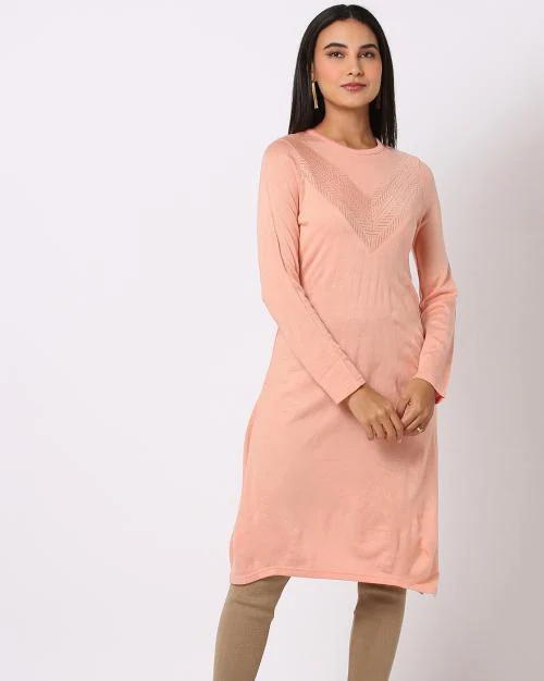 Knitted Straight Kurta