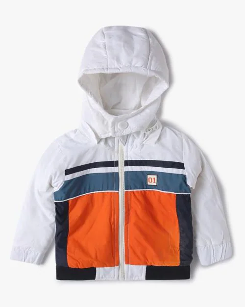 Bomber Jacket with Detachable Hood
