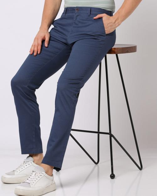 Tapered Fit Flat-Front Chinos