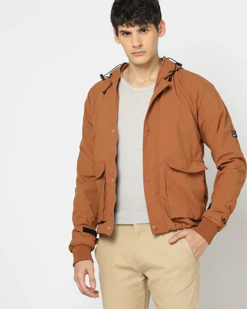 Regular Fit Hooded Jacket