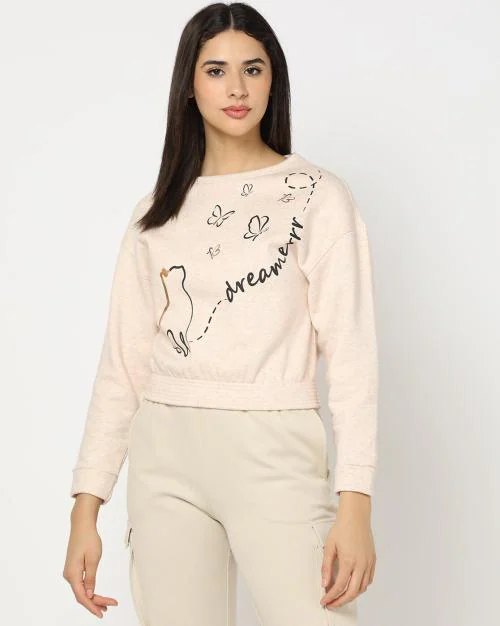 Printed Round-Neck Sweatshirt