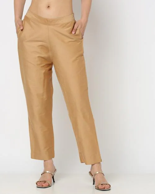 Straight Pant with Insert Pockets