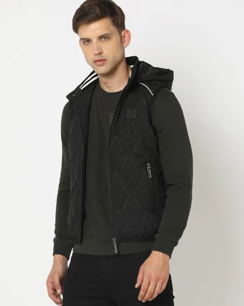 Men Regular Fit Gilet Jacket
