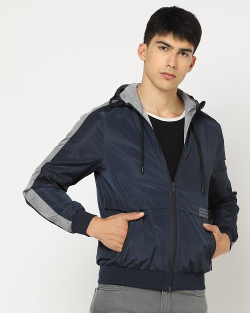 Zip-Front Hooded Sweatshirt