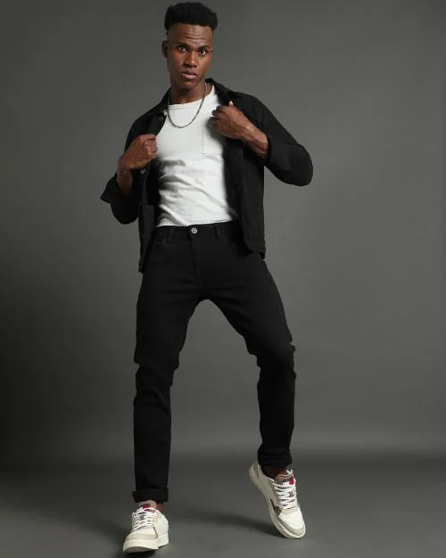 Low-Rise Slim Fit Jeans