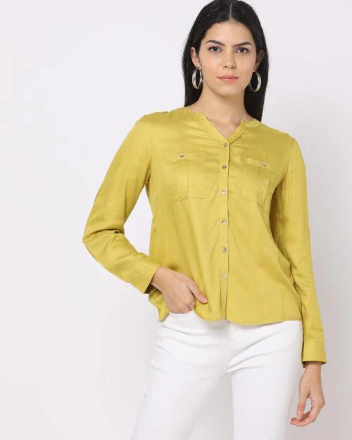 Shirt with Patch Pockets