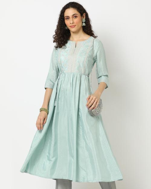 Embellished Flared Kurta