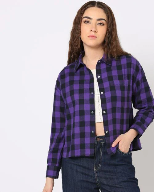 Flannel Shirt with Patch Pocket