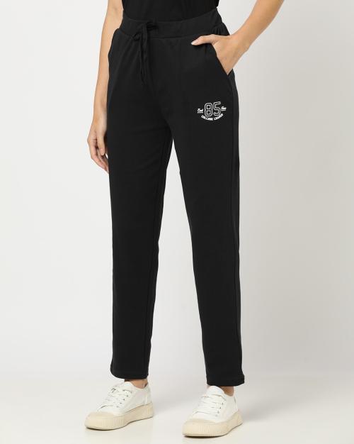 Buy Women Track Pants with Placement Print Online at Best Prices in
