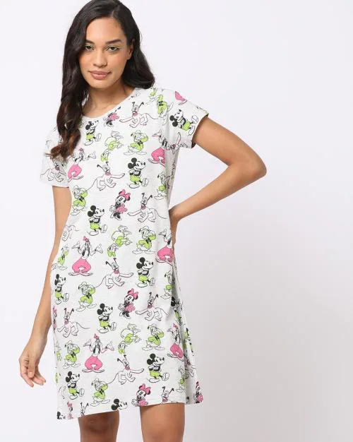Mickey Mouse Print Nightdress