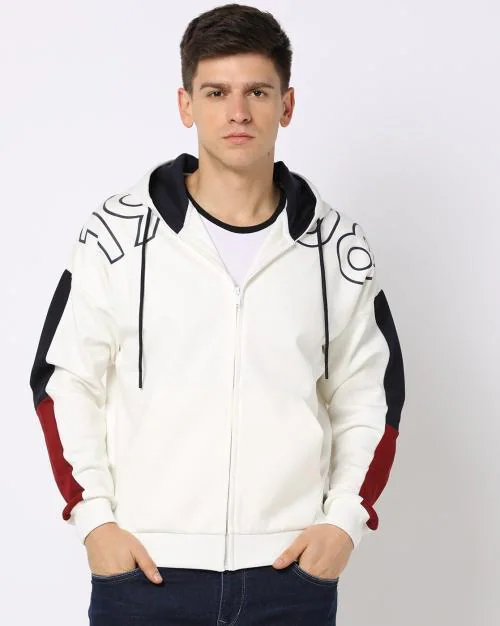 Buy Zip-Front Printed Hoodie Online at Best Prices in India - JioMart.