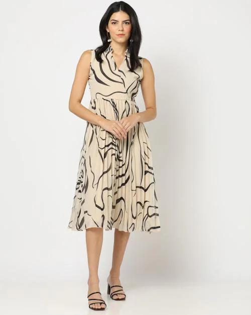Animal Print Wrap Dress