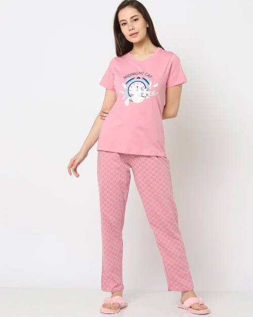 Printed Nightsuit Set