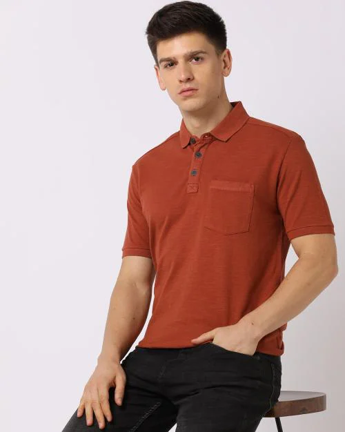 Regular Fit Cotton Polo T-Shirt