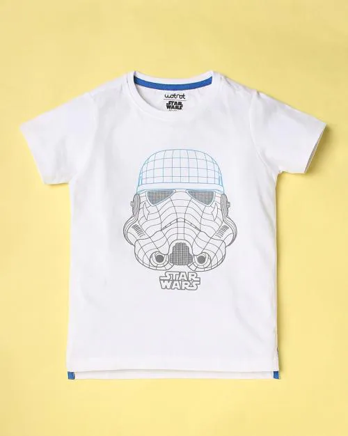 Star Wars Print Crew-Neck T-Shirt