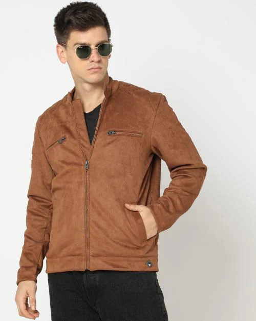 Men Slim Fit Biker Jacket