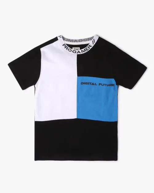 Colorblock Crew-Neck T-Shirt